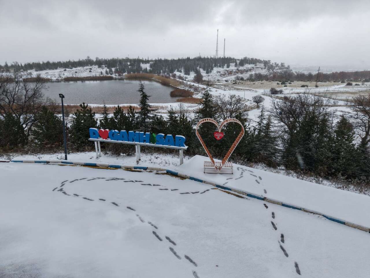 Konya’nın bu ilçesine kar çok yakıştı 3